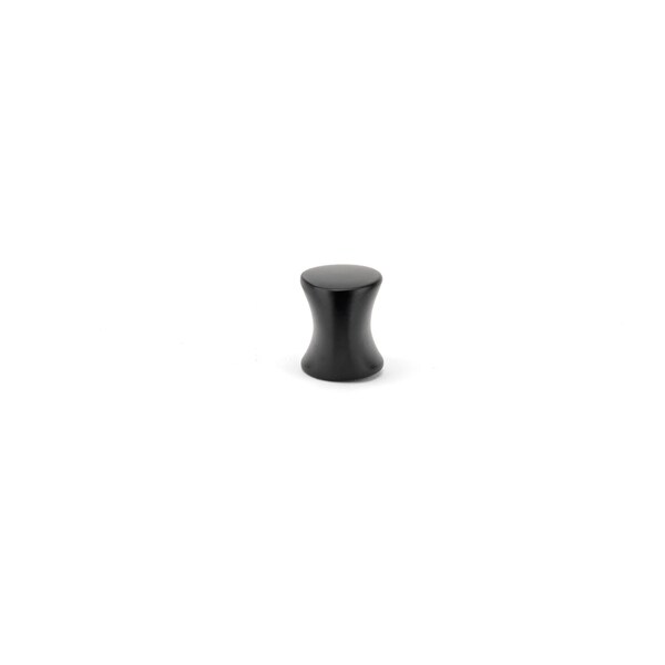 Richelieu 1 3/16-inch (30 mm) x 7/8-inch (22 mm) Matte Black Contemporary Cabinet Knob - BP8287130900