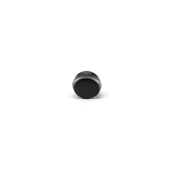 Richelieu 1 3/16-inch (30 mm) x 7/8-inch (22 mm) Matte Black Contemporary Cabinet Knob - BP8287130900