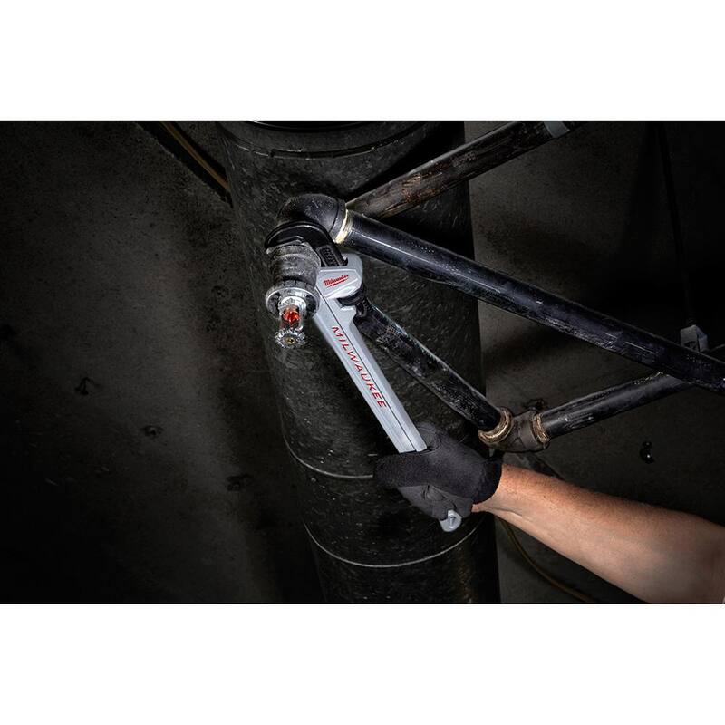 Llave de tubo de aluminio de 10 pulgadas Milwaukee con mango POWERLENGTH con cortador de tubos de cobre de 1 pulgada (2 piezas) - 48-22-7213-48-22-4251