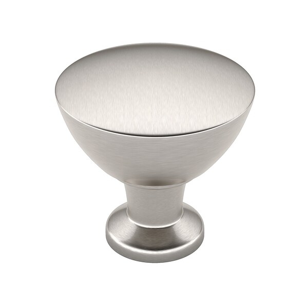 Richelieu 1 11/32 in (34 mm) Brushed Nickel Contemporary Cabinet Knob - BP872034195