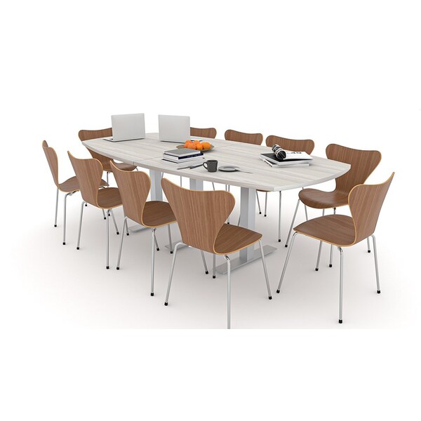Skutchi Designs 45 in W, 96 in L, 29 in H, Engineered Wood Top, Grey - HAR-ABOT-46X92-T-ELEC-ASIANNIGHT