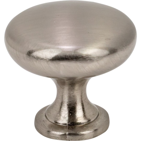 Designperfect 1-3/16 Diameter Round Cabinet Knob, Brushed Satin Nickel, 25PK - DPA25R28KSNB