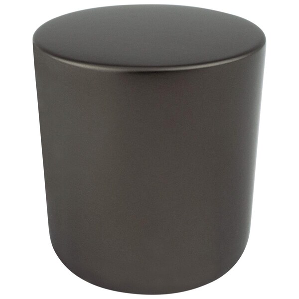 Curtilage Mini Zinc Round Cabinet Knob, Charcoal Gray - Large - CU2812572