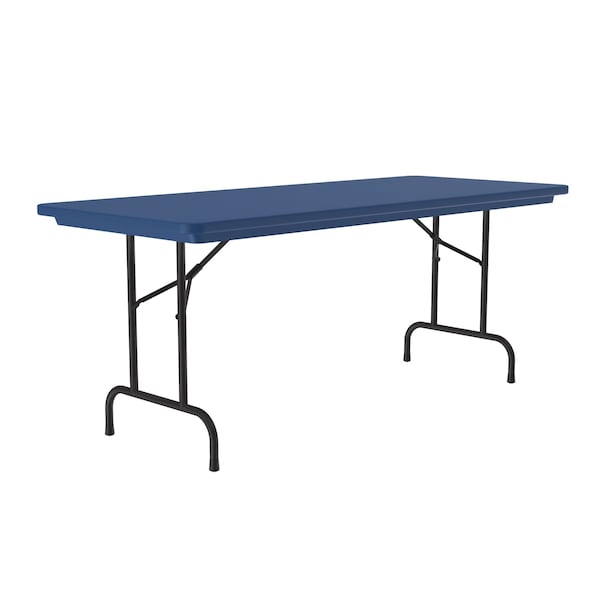 Correll Rectangle Heavy Duty Commerical Plastic Folding Table, 30" W, 60" L, 29" H, Blow Molded Plastic Top - R3060-27