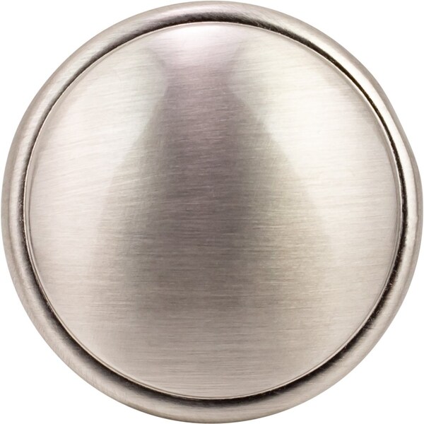 Designperfect 1-1/4 Diameter Round Cabinet Knob, Brushed Satin Nickel, 10PK - DPA10R18KSNB