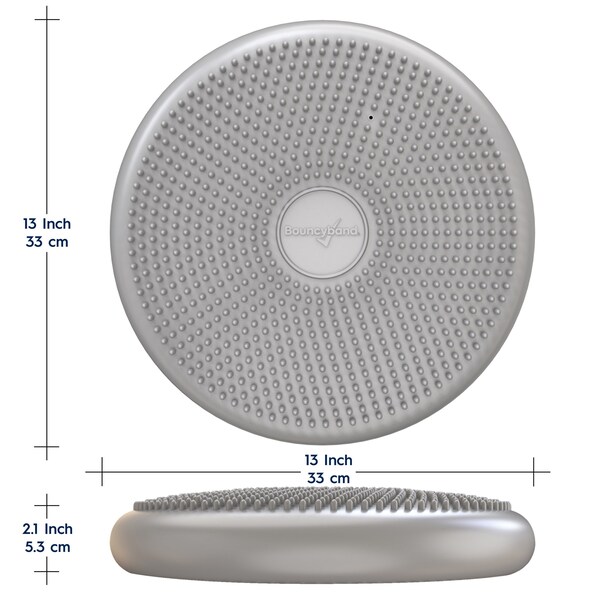 Bouncybands Big Wiggle Seat Sensory Cushion, Silver - WS33SI