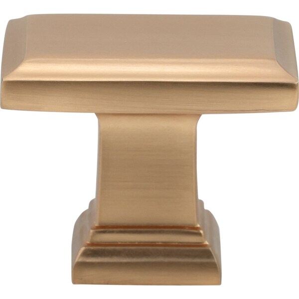 Designperfect 1-1/2 Overall Length Rectangle Cabinet Knob, Champagne Bronze/Gold, 25PK - DPA25A48KCBZ