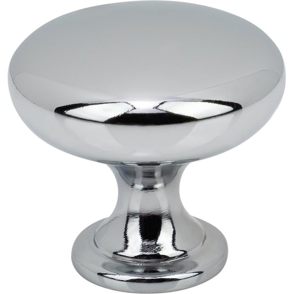 Designperfect 1-3/16 Diameter Round Cabinet Knob, Polished Chrome, 25PK - DPA25R28KPC