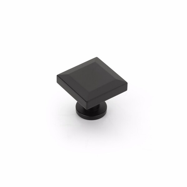 Schaub Heathrow 1-1/4in Cabinet Knob Matte Black Finish - 551-MB