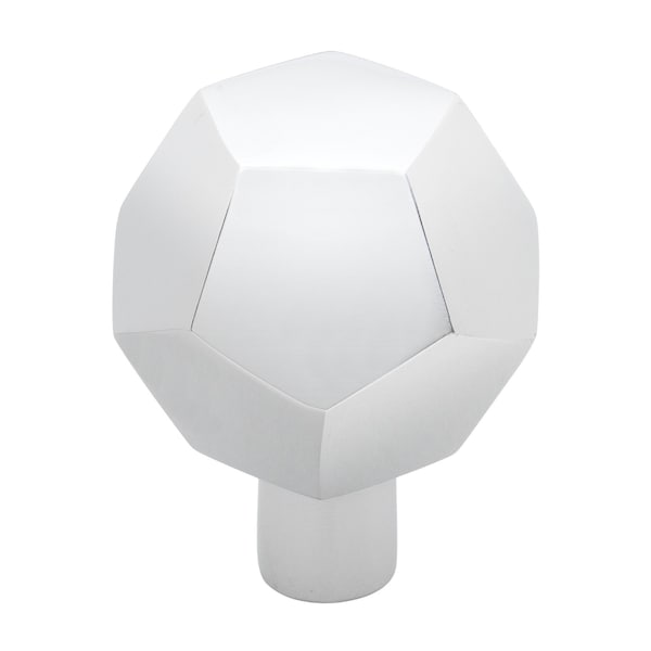 Gliderite Hardware 1-1/2 in. Faceted Knob Polished Chrome, 10PK - 5826-PC-10