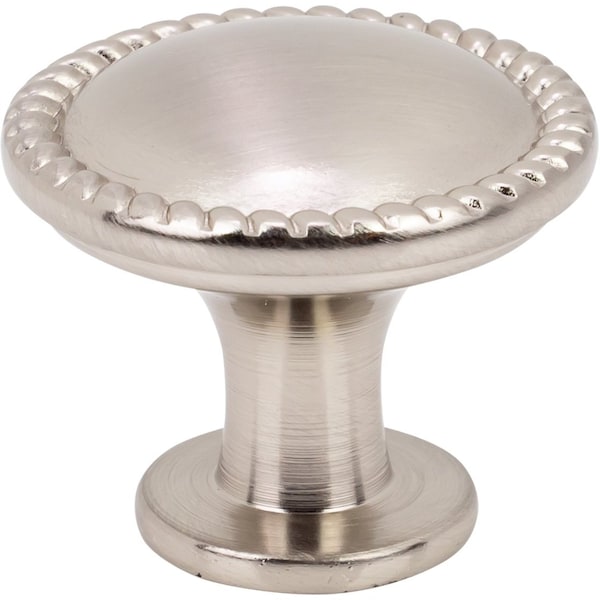 Designperfect 1-1/4 Diameter Round Cabinet Knob, Brushed Satin Nickel, 10PK - DPA10R11KSNB