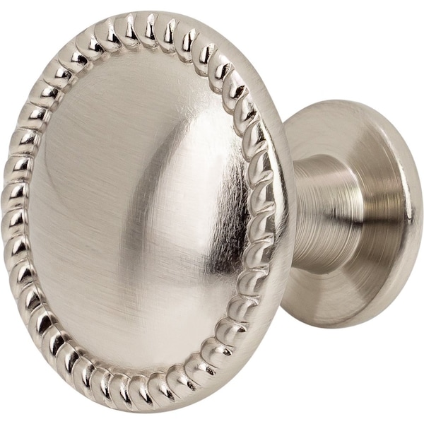 Designperfect 1-1/4 Diameter Round Cabinet Knob, Brushed Satin Nickel, 10PK - DPA10R11KSNB