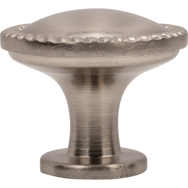 Designperfect 1-1/4 Diameter Round Cabinet Knob, Brushed Satin Nickel, 10PK - DPA10R11KSNB