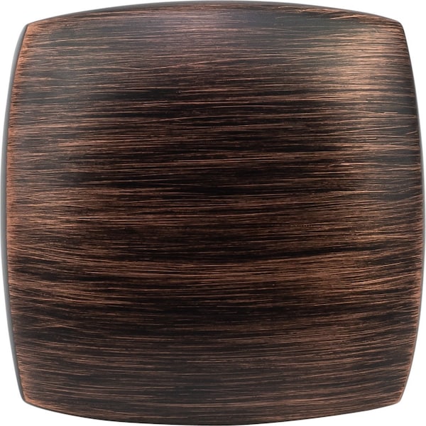 Designperfect 1-3/16 Overall Length Square Cabinet Knob, Brushed Oil Rubbed Bronze, 25PK - DPA25S83KORB