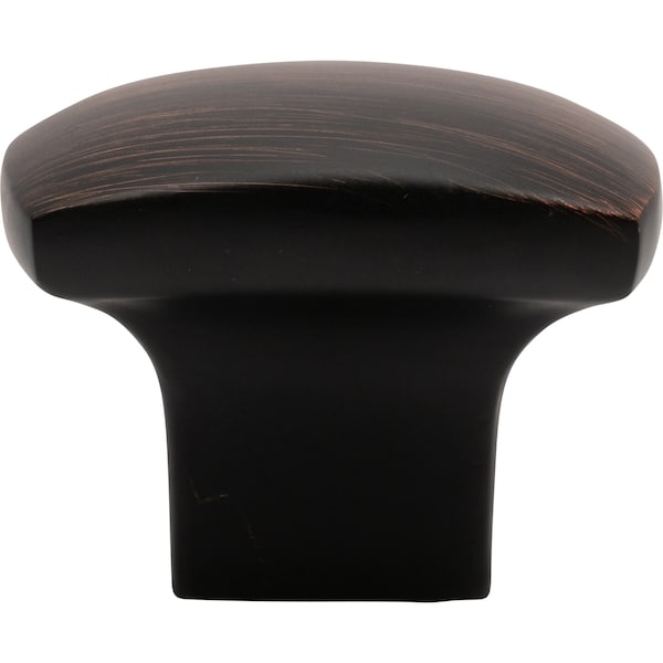 Designperfect 1-3/16 Overall Length Square Cabinet Knob, Brushed Oil Rubbed Bronze, 25PK - DPA25S83KORB
