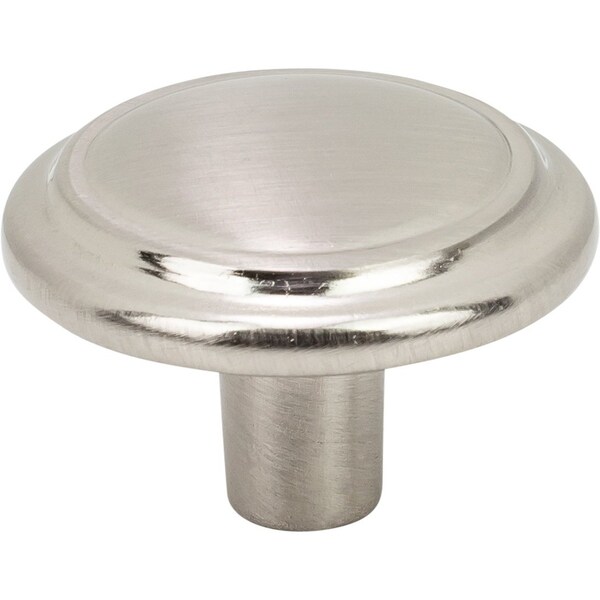 Designperfect 1-1/4 Diameter Round Cabinet Knob, Brushed Satin Nickel, 25PK - DPA25R92KSNB
