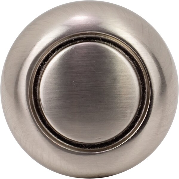 Designperfect 1-1/4 Diameter Round Cabinet Knob, Brushed Satin Nickel, 10PK - DPA10R31KSNB