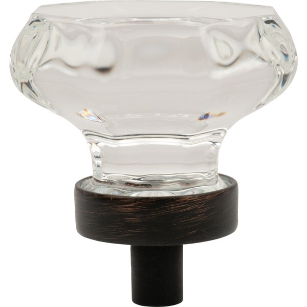 Designperfect 1-5/16 Diameter Round Cabinet Knob, Brushed Oil Rubbed Bronze - DPA-G23KORB