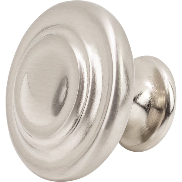 Designperfect 1-5/16 Diameter Round Cabinet Knob, Brushed Satin Nickel, 25PK - DPA25R38KSNB