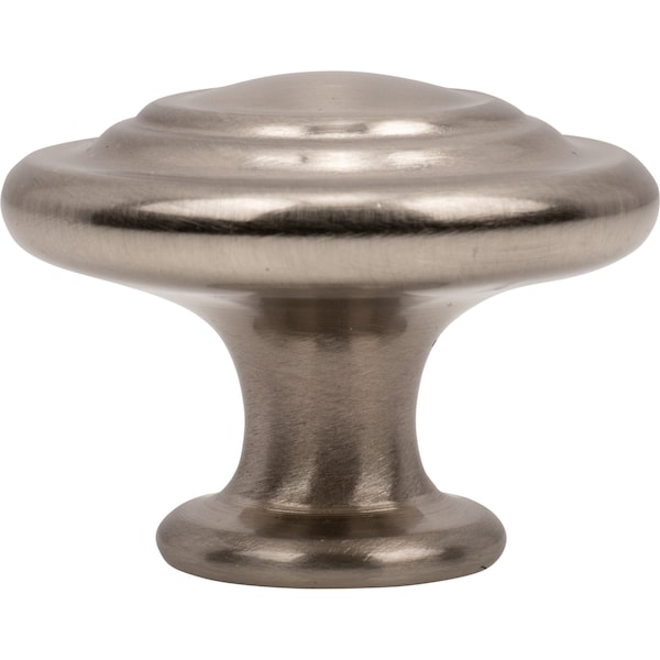 Designperfect 1-5/16 Diameter Round Cabinet Knob, Brushed Satin Nickel, 25PK - DPA25R38KSNB