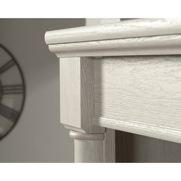 Sauder Palladia Library W/doors Glacier Oak , Three adjustable shelves provide versatility - 432729