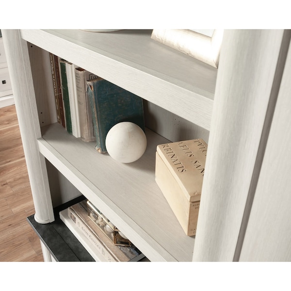 Sauder Palladia Library W/doors Glacier Oak , Three adjustable shelves provide versatility - 432729