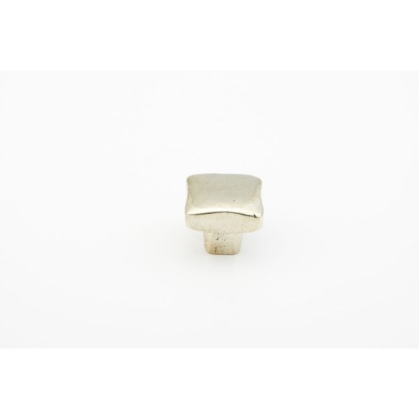 Schaub 1in Diameter Vinci Soft Square Cabinet Knob Polished White Bronze Finish - 765-PWB