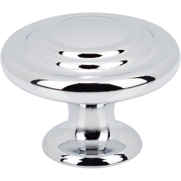 Designperfect 1-5/16 Diameter Round Cabinet Knob, Polished Chrome - DPA-R38KPC