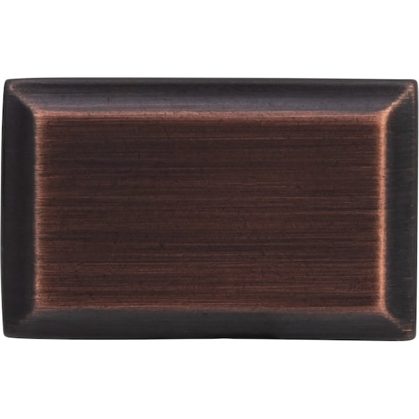 Designperfect 1-1/2 Overall Length Rectangle Cabinet Knob, Brushed Oil Rubbed Bronze, 25PK - DPA25A48KORB