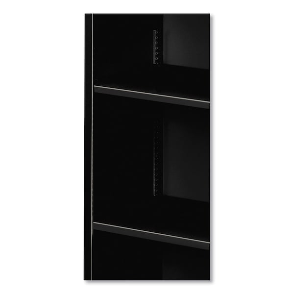 Hon Metal Bookcase, Three-Shelf, 34.5w x 12.63d x 41h, Black - HS42ABC.P