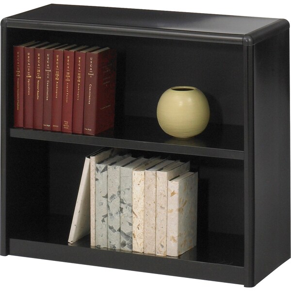 Safco ValueMate Economy Bookcase, 2-Shelf, Black - 7170BL
