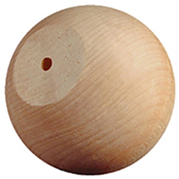 Craftwood 1.25 in. Round Wood Knob , 2PK - F-KB-125