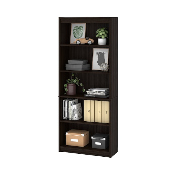 Bestar Universel 30W Standard Bookcase, Dark Chocolate - 65715-000079