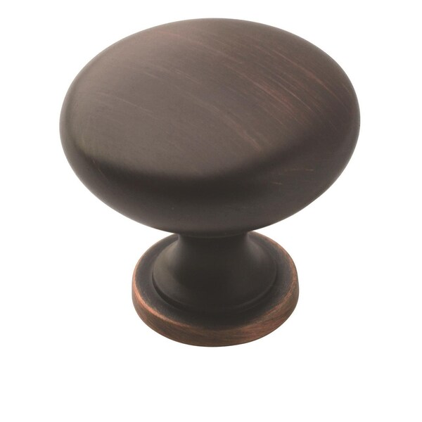 Amerock Edona 1-1/4 in 32 mm Diameter Oil-Rubbed Bronze Cabinet Knob, 10PK - 10BX53005ORB