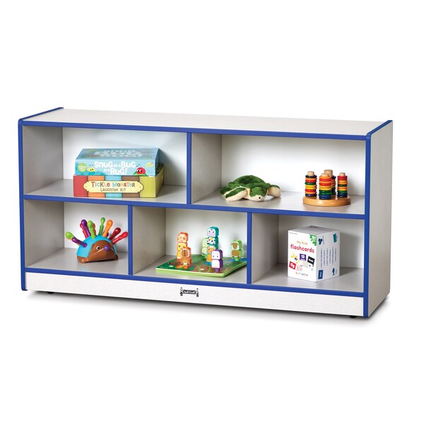 Jonti-Craft Rainbow Accents Toddler Single Mobile Storage Unit, Blue - 0324JCWW003