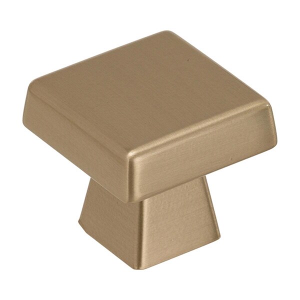 Gardencare 1.5 in. Blackrock Square Cabinet Knob - Golden Champagne - GA751302