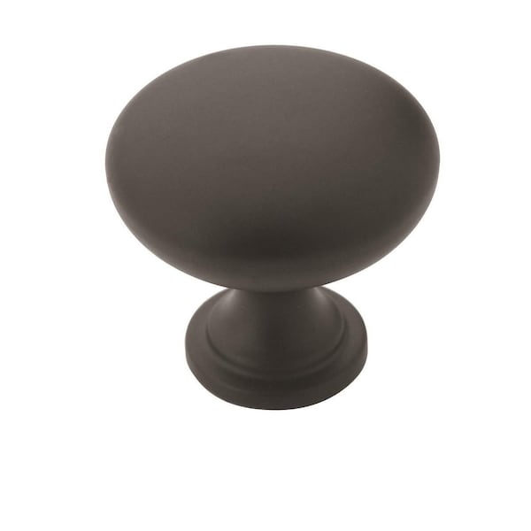 Amerock Edona 1-1/4 in 32 mm Diameter Flat Black Cabinet Knob, 10PK - 10BX53005FB