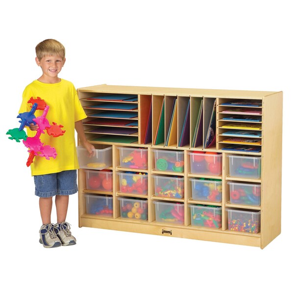 Jonti-Craft Sectional Cubbie-Tray Mobile Unit, without Trays - 0415JC