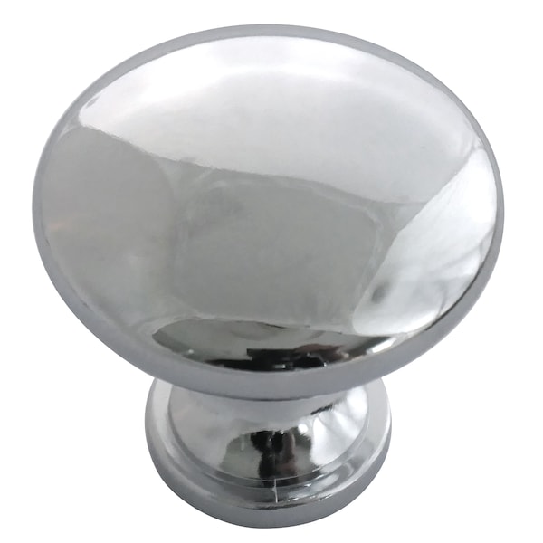 Laurey 1 3/8" Hollow Steel Knob, Polished Chrome - 54626