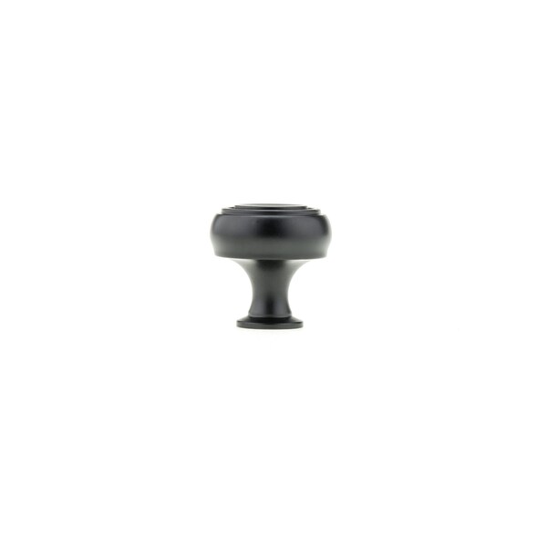 Richelieu 1 5/16 in (33 mm) Black Contemporary Cabinet Knob - BP872233900