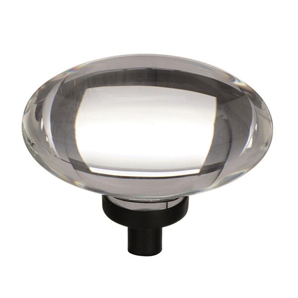 Gardencare 1.75 in. Glacio Cabinet Knob - Clear, Black Bronze - GA724769