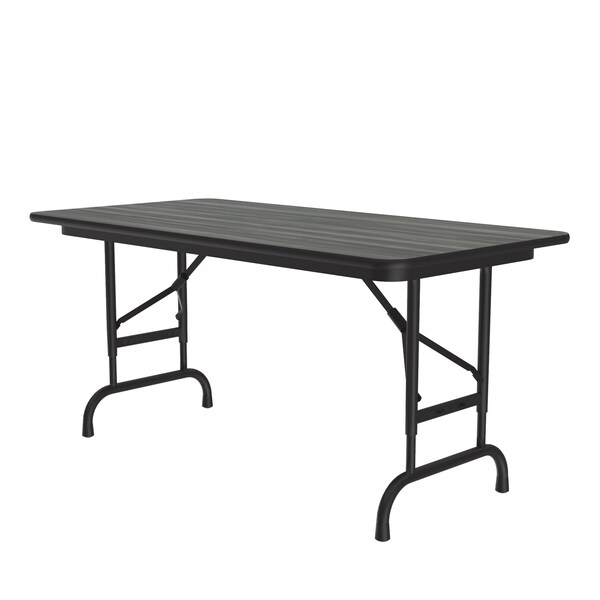 Correll CFA Adjustable HPL Folding Tables 24x48 New England Driftwood - CFA2448PX-52
