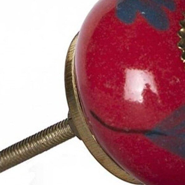 Homeroots Multi Color Ceramic & Metal Knob; 1.5 x 1.5 x 1.5 in. - Pack of 12 - 358090