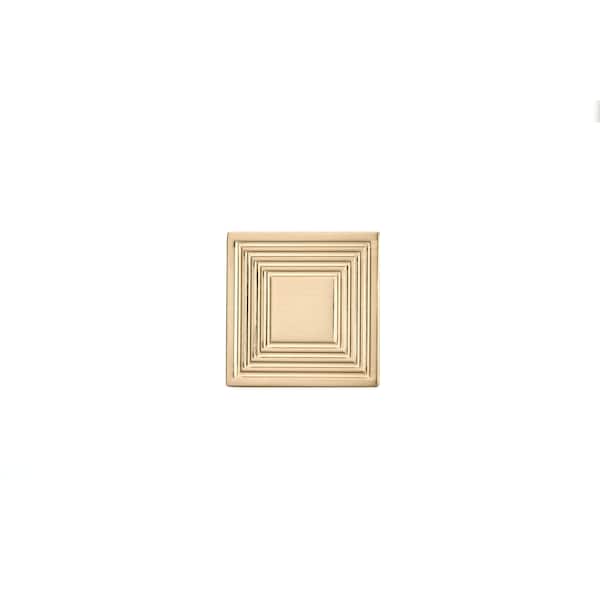Richelieu 1 3/8 in (35 mm) x 1 3/8 in (35 mm) Champagne Bronze Transitional Cabinet Knob - BP87883535CHBRZ