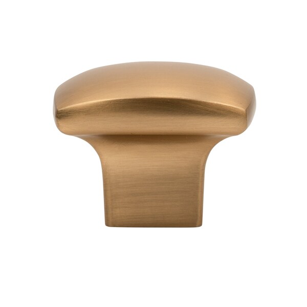 Designperfect 1-3/16 Overall Length Square Cabinet Knob, Champagne Bronze/Gold - DPA-S83KCBZ