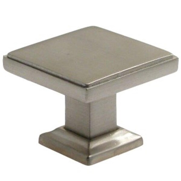 Grandoldgarden Satin Nickel 10.38 In. Square Knob - GR680569