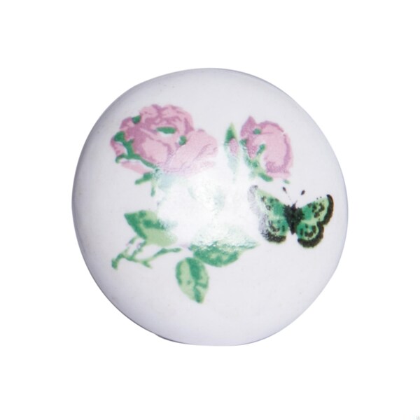 Homeroots Multi Color Ceramic & Metal Knob; 1.5 x 1.5 x 1.5 in. - Pack of 12 - 358079