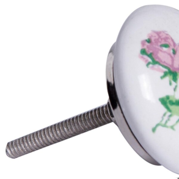 Homeroots Multi Color Ceramic & Metal Knob; 1.5 x 1.5 x 1.5 in. - Pack of 12 - 358079