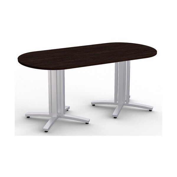 Special-T Table, Racetrack, 36inWx72inLx29inH, Ebony Recon - SCTS4XCTR3672ER