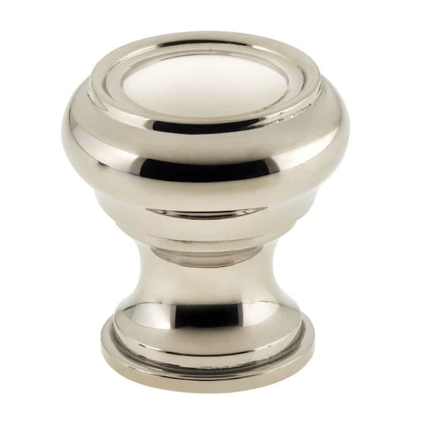 Omnia 1" Traditional Cabinet Knob Bright Nickel - 9045/25.14